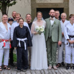 Hochzeit unserer Bujinkan-Trainer mit Spalier